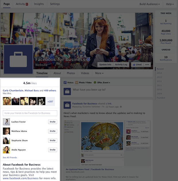 Facebook Pages for Business Chang